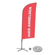 Plážová vlajka Alu Wind Kompletní sada Zaregistrujte se zde Červená Německý křížový podstavec