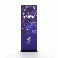 Digitální textilní totem s 55" obrazovkou Samsung
