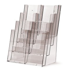 Taymar® Stojan na letáky na pult/zeď 8x DL na výšku