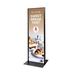 Totem Panel Plus 420x1200x3mm RAL9005 Černý