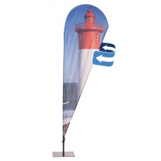 Plážová Vlajka Alu Drop Grafika 127 x 435 cm oboustranná