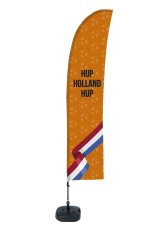 Beach Flag Budget L Set WT Orange Hup Holland