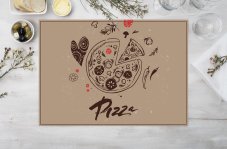 Prostírání Pizza abstraktní