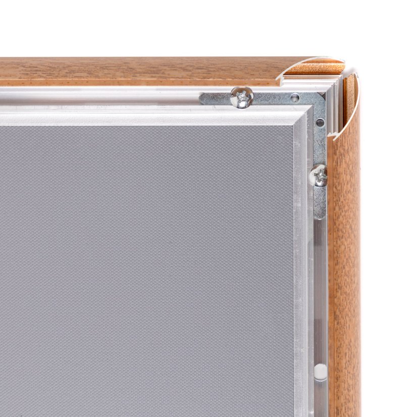25 mm Snap Frame Zkosené Rohy A3 Dřevěný