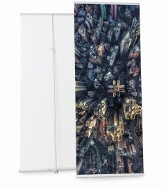 L-Banner Teleskopický 85 x 160-220 cm
