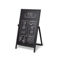 Dřevěný A-stojan Flip 55x105 cm černý