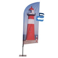 Plážová vlajka Alu Wind Grafická 89 x 345 cm oboustranná