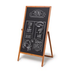 Dřevěný A-stojan Flip 68x140 cm světle hnědý