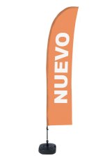Plážová vlajka Budget L Sada WT New Orange ES I157 ECO