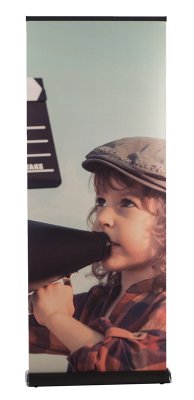 Roll-Banner Premium Černý 85 x 160-220 cm